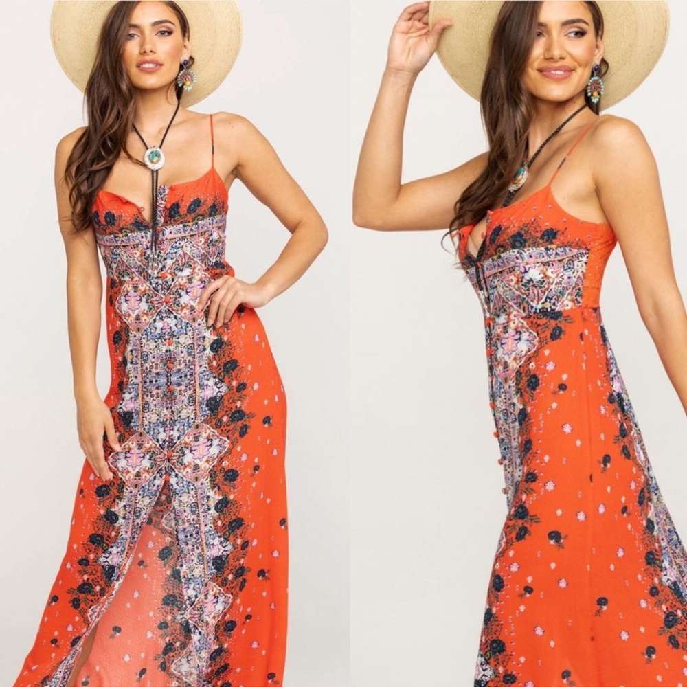 Free people morning song maxi dress